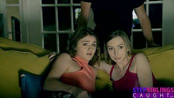 play The sisters watch a xnxx movie until the man comes to fuck them