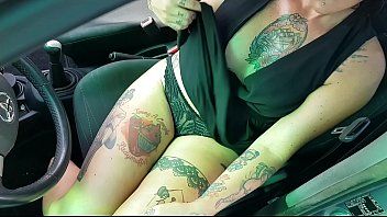 play Broom full of tattoos having sex in the car with a mechanic